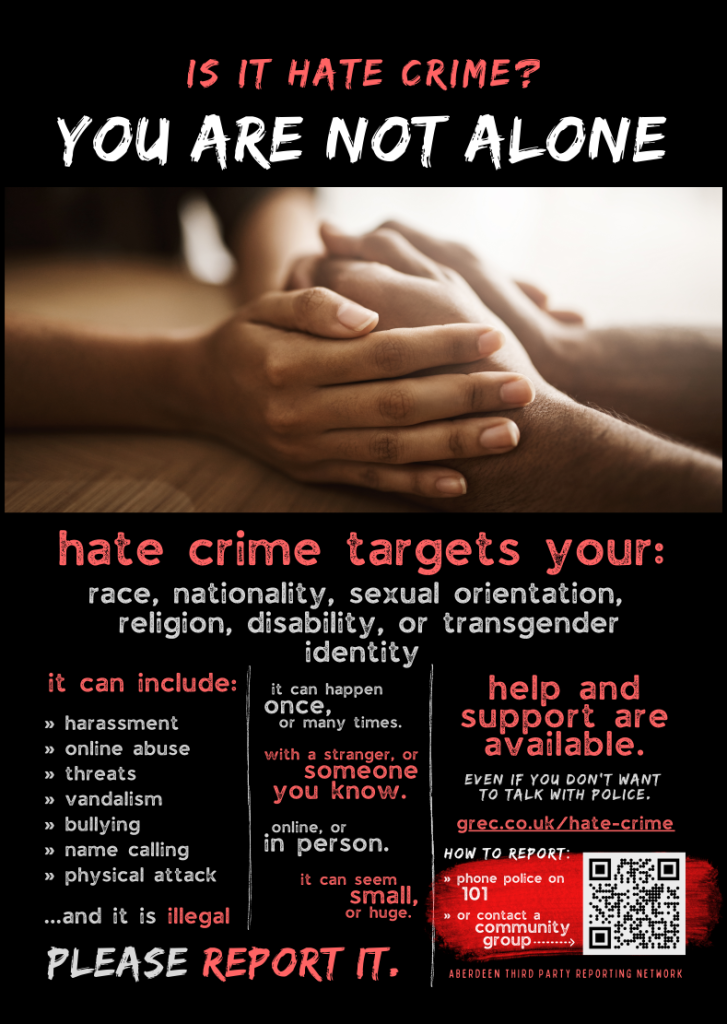 hate crime flyer
